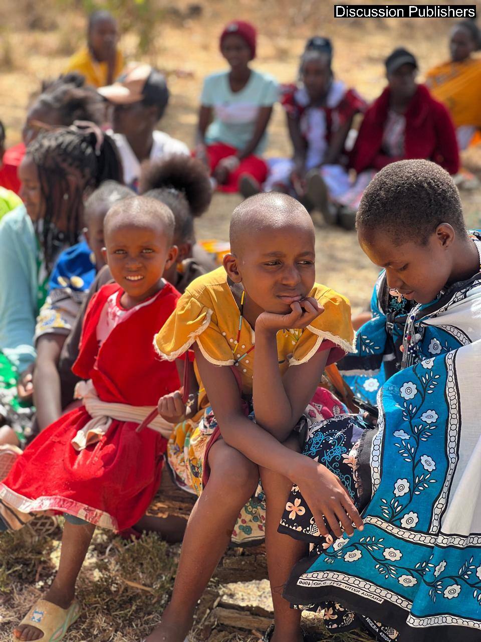 Children at a community heritage gathering